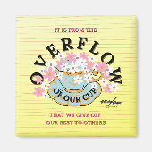 OVERFLOW Square Magnet entworfen von Adiela Akoo (Vorne)