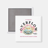 OVERFLOW Square Magnet von Adiela Akoo entworfen (Vorderseite/Rückseite)