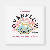 OVERFLOW Square Magnet von Adiela Akoo entworfen (Vorne)