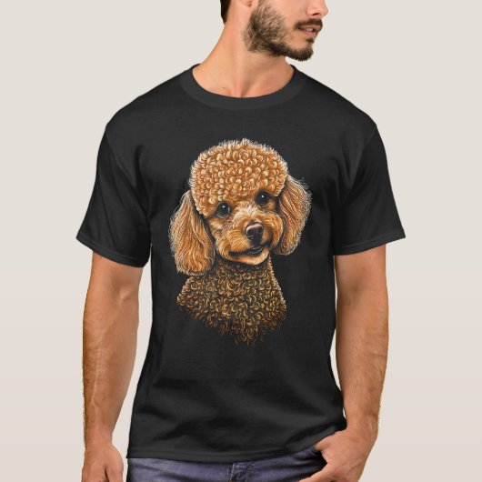 Overflowing Cuteness  Irresistible Toy Poodle Artw T-Shirt (Vorderseite)