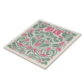 Overgrowth Symmetrical Hand-illustrated Fliese (Seite)