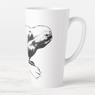 Overhead Calm - Pitbull Mix mit Paw Milchtasse