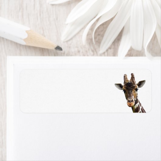 Overhead Giraffe-Rücksendeadressen-Aufkleber (Insitu)