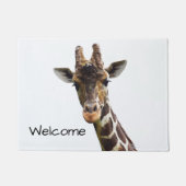 Overhead Giraffe Welcome Mat Fußmatte (Vorderseite)