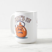 Overheated - Funny Whistling Kettle Kaffeetasse (Vorderseite Links)