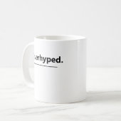 Overhyped Funny Margarita Rating Kaffeetasse (Vorderseite Links)