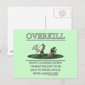 Overkill Fantasy (de)Motivator Postkarte (Vorne/Hinten)