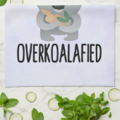 Overkoalafied Pun Niedlich Koala in Top Hat Geschirrtuch (Gefaltet)