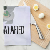 Overkoalafied Pun Niedlich Koala in Top Hat Geschirrtuch (Viertel Falte)