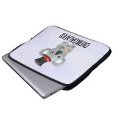 Overkoalafied Pun Niedlich Koala in Top Hat Laptopschutzhülle (Vorne Knopf)