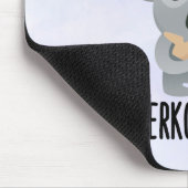 Overkoalafied Pun Niedlich Koala in Top Hat Mousepad (Ecke)