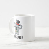 Overkoalafied Pun Niedlich Koala in Top Hat Overko Kaffeetasse (Vorderseite Links)