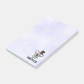 Overkoalafied Pun Niedlich Koala in Top Hat Post-it Klebezettel (angewinkelt)