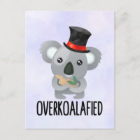 Overkoalafied Pun Niedlich Koala in Top Hat