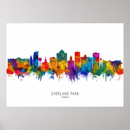 Overland Park Kansas Skyline Poster (Vorne)