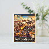 Overland Park, Kansas | VINTAG Postkarte (Stehend Vorderseite)