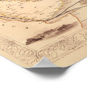 Overland Route to India Poster (Ecke)