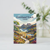 Overland Track Australien Postkarte (Stehend Vorderseite)