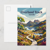 Overland Track Australien Postkarte (Vorne/Hinten)