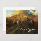 Overland Trail von Frank Tenney Johnson, vielen Da Postkarte (Vorne/Hinten)