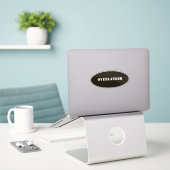 Overlander Aufkleber (Laptop auf Schreibtisch)