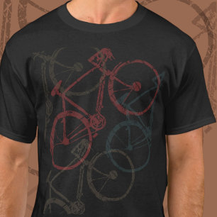 Overlapped Bikes . Trübung Fahrräder T - Shirt