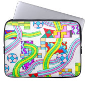 Overlapped with Curves Laptopschutzhülle (Vorderseite)