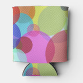 Overlapping Circles Colorful Abstract Art Dosenkühler (Vorderseite)