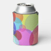 Overlapping Circles Colorful Abstract Art Dosenkühler (Kanne Rückseite)
