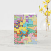 Overlapping Colors Karte (Gelbe Blume)