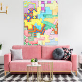 Overlapping Colors Leinwanddruck (Insitu (Wohnzimmer))