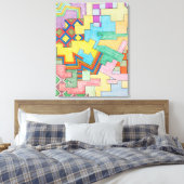 Overlapping Colors Leinwanddruck (Insitu (Schlafzimmer))