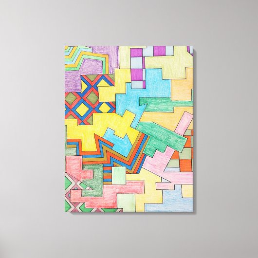 Overlapping Colors Leinwanddruck (Vorderseite)