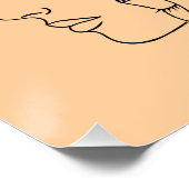 Overlapping Faces Print, Minimalist Line Art, Face Poster (Ecke)