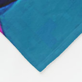 Overlapping Hues: Abstract Fusion Fleecedecke (Ecke)