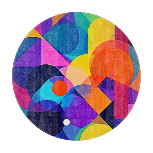 Overlapping Hues: Abstract Fusion Schneidebrett (Vorderseite)