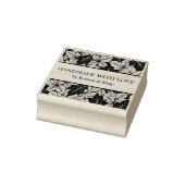 Overlapping Leaves Chic Nature Handmade Business Gummistempel (Stempel)