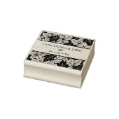 Overlapping Leaves Pattern Elegant Nature Wedding Gummistempel (Stempel)