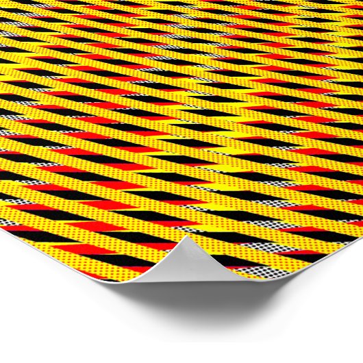 Overlapping Pataphysical Spirals var 2 Poster (Ecke)