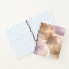 Overlapping translucent circles AI art  Notizblock