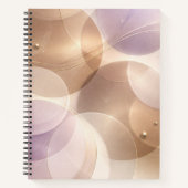 Overlapping translucent circles AI art  Notizblock (Vorderseite)