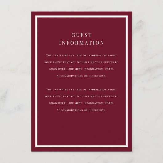 Overlay-Beilage Begleitkarte (Vorderseite)