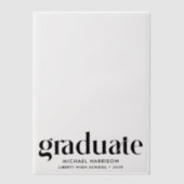 Overlay der modernen Graduierungspartei Pergament Einladungen (Vorderseite)