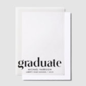 Overlay der modernen Graduierungspartei Pergament Einladungen (Versetzt)