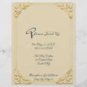 Overlay Foto Budget Hochzeitseinladung fl Flyer (Hinten)