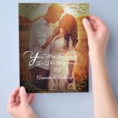 Overlay Foto Budget Hochzeitseinladung fl Flyer (Hand)