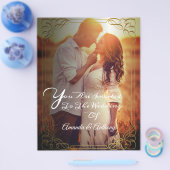 Overlay Foto Budget Hochzeitseinladung fl Flyer (Einzeln)