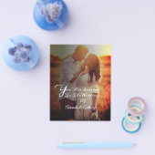 Overlay Foto Budget Hochzeitseinladung fl Flyer (Einzeln)