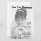 Overlay Foto Erste Kommunion-Einladungen Einladung (Vorne/Hinten)