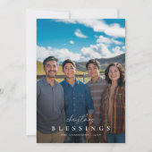 Overlay Foto Weihnachten Segnungen Religiöse Famil (Vorderseite)